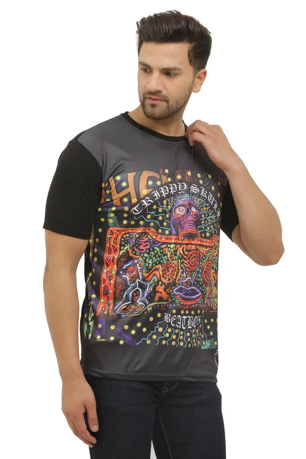 Psy_Skull__Beat_Box_|_Classy_Fit_T-SHIRT_|_210_GSM