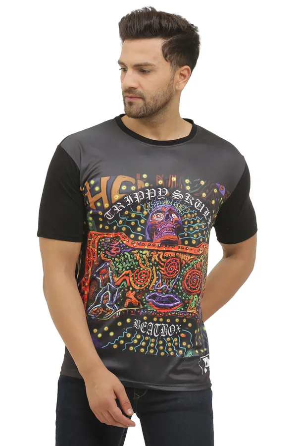 Psy_Skull__Beat_Box_|_Classy_Fit_T-SHIRT_|_210_GSM