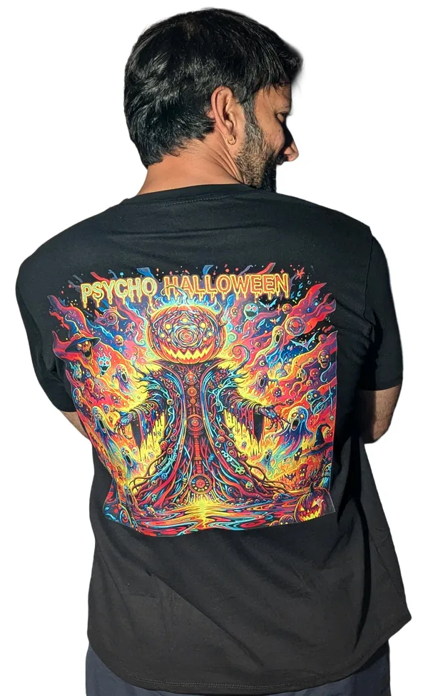 PSYCHO_HALLOWEEN_|_DESIGN_|_RGB_REACTIVE_MOTIONS_|_Bio-Washed_COTTON_|_210_GSM_T-SHIRT