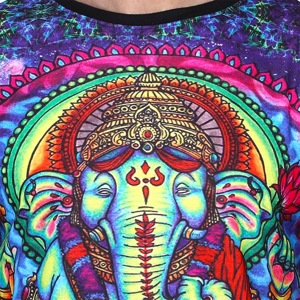 Limited_Edition_|_UV_Glow_Art_|_PSY-GANESHA_|_UNISEX_T-SHIRT_|_210_GSM