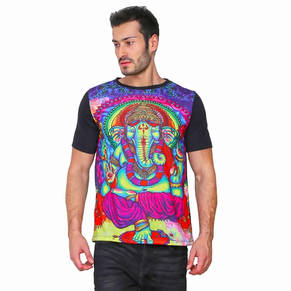 Limited_Edition_|_UV_Glow_Art_|_PSY-GANESHA_|_UNISEX_T-SHIRT_|_210_GSM