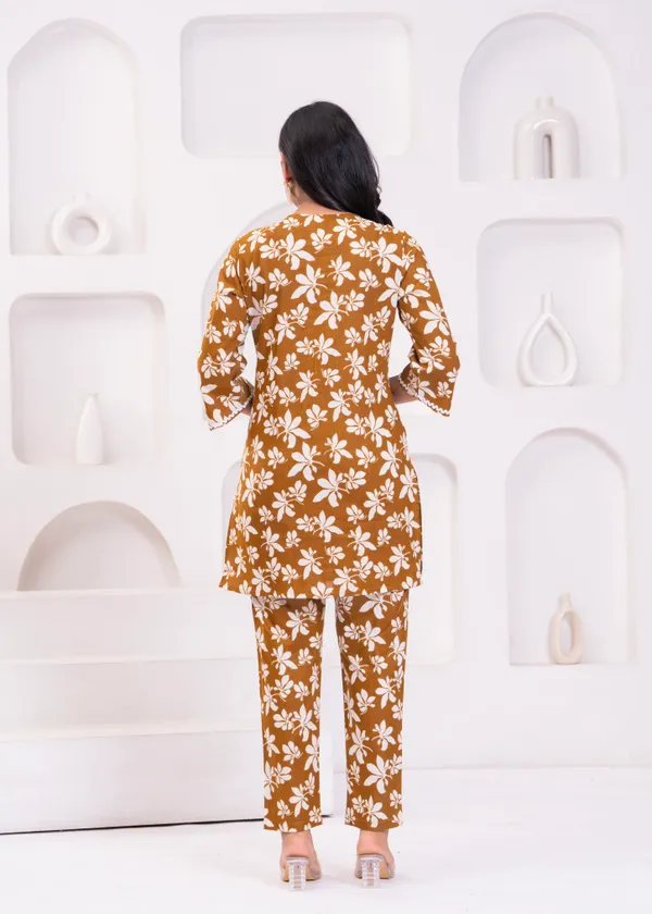 Brown_&_White_Trendy_Design_Cotton_Co-Ord_Set_For_Women