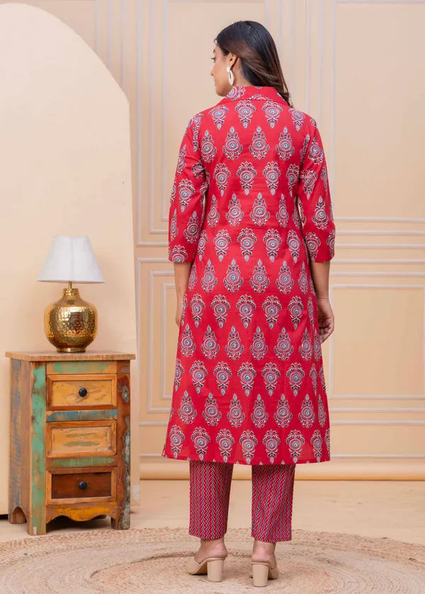 Pure_Cotton_Regular_Fit_Kurta_&_Pant_Set_For_Women