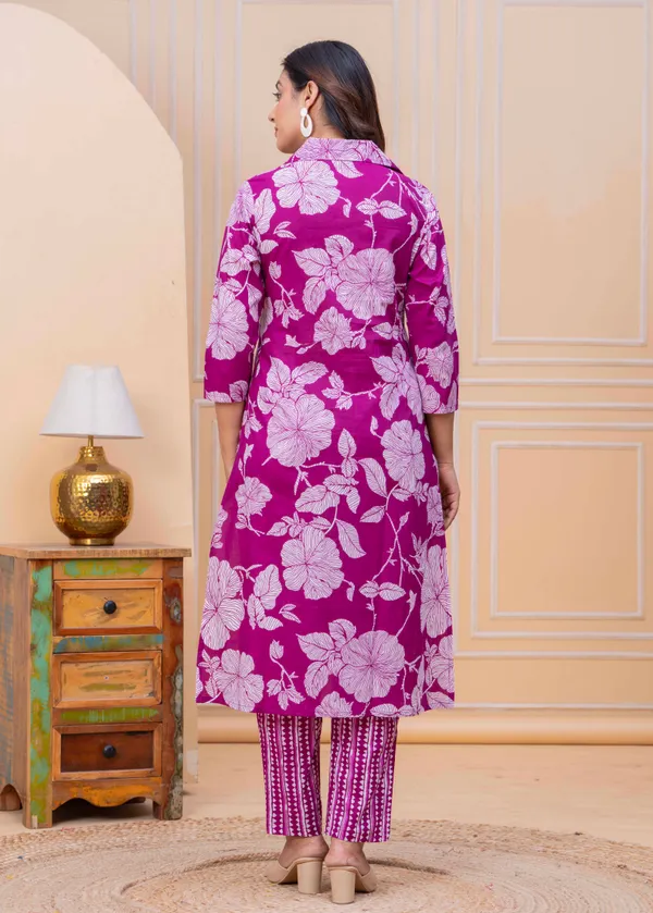 Pure_Cotton_Regular_Fit_Kurta_&_Pant_Set_For_Women