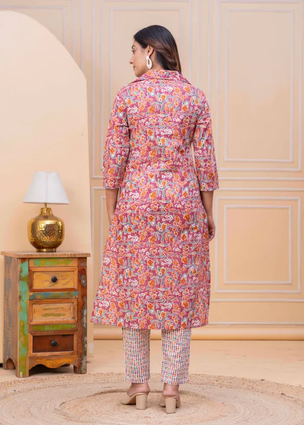 Pure_Cotton_Regular_Fit_Kurta_&_Pant_Set_For_Women