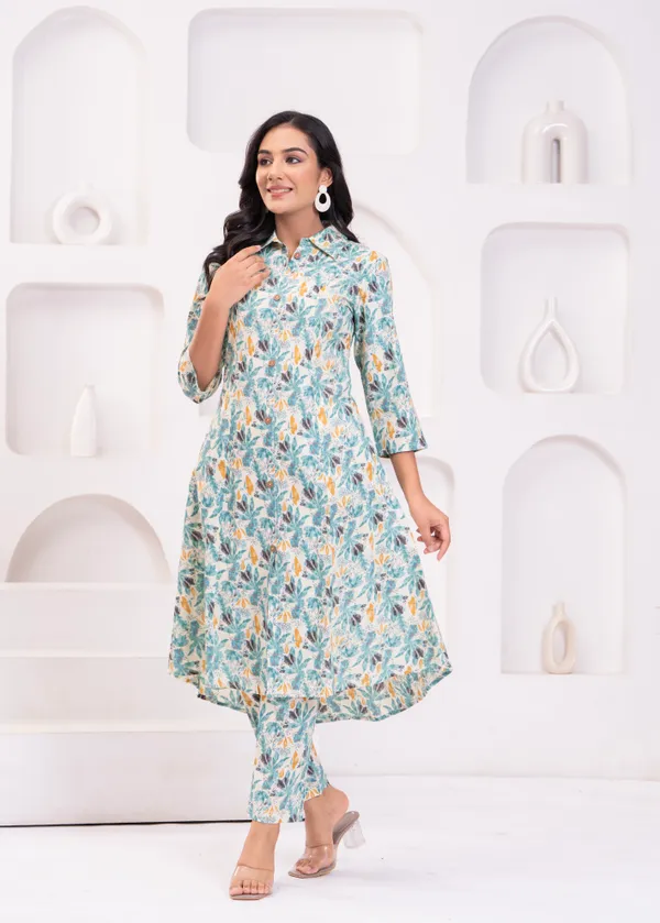 Blue_&_White_Trendy_Design_Cotton_Co-Ord_Set_For_Women