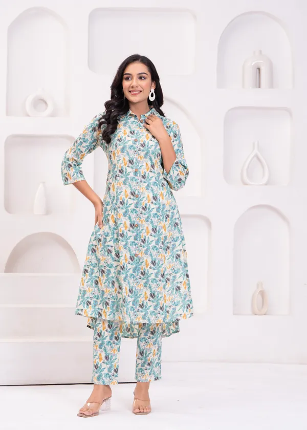 Blue_&_White_Trendy_Design_Cotton_Co-Ord_Set_For_Women