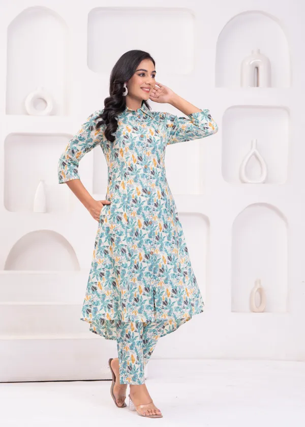 Blue_&_White_Trendy_Design_Cotton_Co-Ord_Set_For_Women