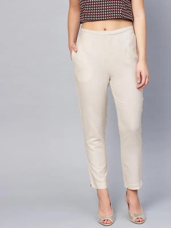 Cream_Cotton_Regular_Fit_Trouser_For_Women