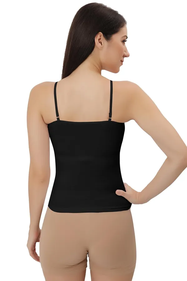 Black_Cotton_Lycra_Adjustable_Spaghetti_Strap_Camisole_|_Tank_Top_With_Built-In_Bra_Support__For_Women