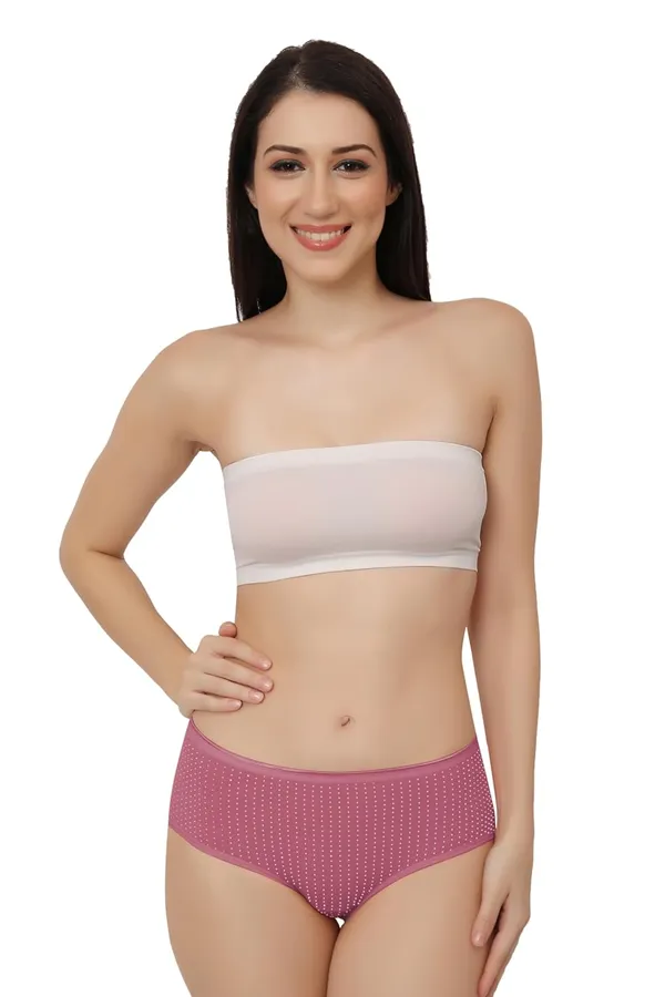 Pink_Super_Combed_Cotton_Panty/Hipster_Mid_Waist,_Full_Coverage,_Polka_Dots_Pattern,_Concealed_Waistband,_Stayfresh,Anti-Bacterial_For_Women