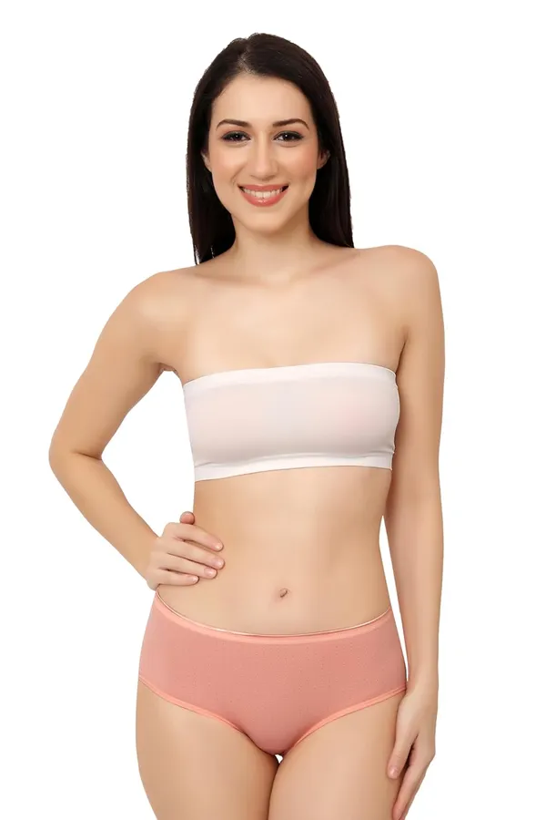 Peach_Super_Combed_Cotton_Panty/Hipster_Mid_Waist,_Full_Coverage,_Polka_Dots_Pattern,_Concealed_Waistband,_Stayfresh,Anti-Bacterial_For_Women