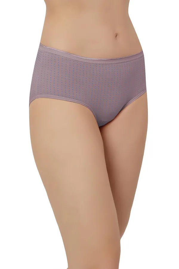Purple_Super_Combed_Cotton_Panty/Hipster_Mid_Waist,_Full_Coverage,_Polka_Dots_Pattern,_Concealed_Waistband,_Stayfresh,Anti-Bacterial_For_Women