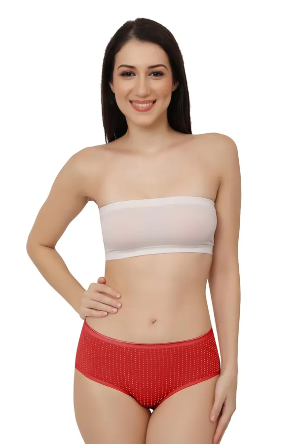 Red_Super_Combed_Cotton_Panty/Hipster_Mid_Waist,_Full_Coverage,_Polka_Dots_Pattern,_Concealed_Waistband,_Stayfresh,Anti-Bacterial_For_Women