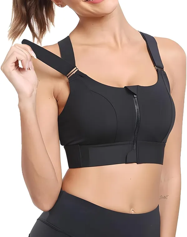Black_High-Impact_Velcro_Sports_Bra:_Adjustable,_Front-Zip_For_Yoga,_Gym_&_Workout_Bra_For_Women