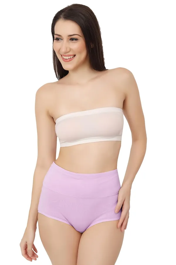 Lavender_Super_High-Waisted_Organic_Cotton_Underwear_|Comfort_Meets_Style_|_Full_Coverage_Brief_Panty_|_Postpartum,_Home,_Leisure_&_Party_For_Women
