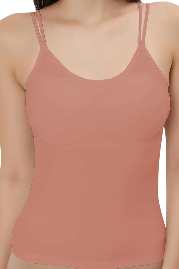 Pink_Silk_Smooth_Full_Camisole/Spaghetti-_Padded,_Wire-Free,_Quick_Dry,_Body_Fit_Design,_Comfy_&_Flexible_For_Women