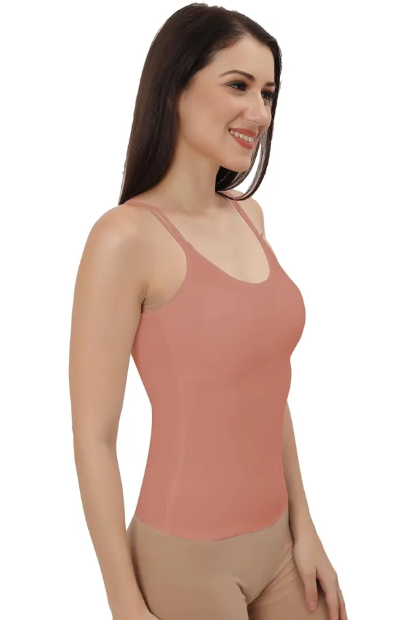 Pink_Silk_Smooth_Full_Camisole/Spaghetti-_Padded,_Wire-Free,_Quick_Dry,_Body_Fit_Design,_Comfy_&_Flexible_For_Women