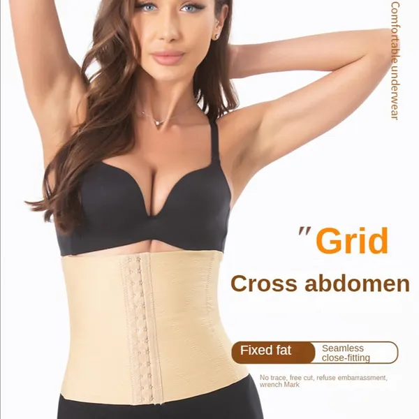 Black_Seamless_Tummy_Control_Belt_|_Stretchable_Cotton_Shapewear_For_Waist_Slimming,_Postpartum_Recovery_For_Women