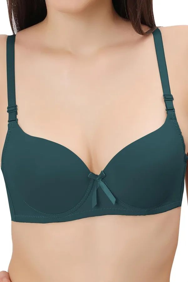 Green_Multiway_Padded_Wired_Bra_Cotton_Elastane_Stretch_Medium_Coverage_Multiway_Styling_T-Shirt_Bra_With_Detachable_Straps_For_Women