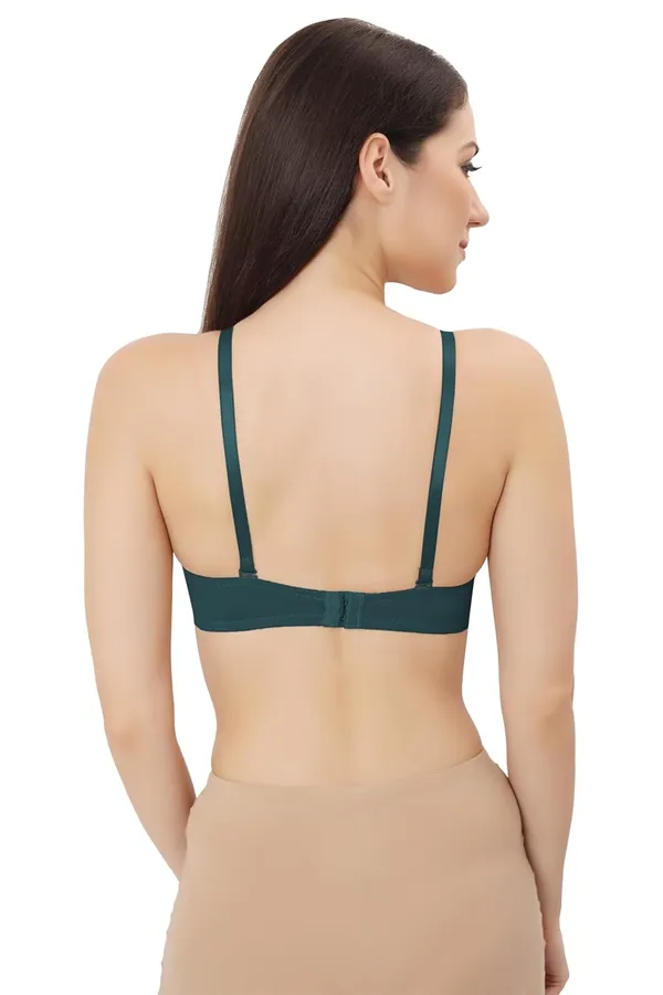 Green_Multiway_Padded_Wired_Bra_Cotton_Elastane_Stretch_Medium_Coverage_Multiway_Styling_T-Shirt_Bra_With_Detachable_Straps_For_Women