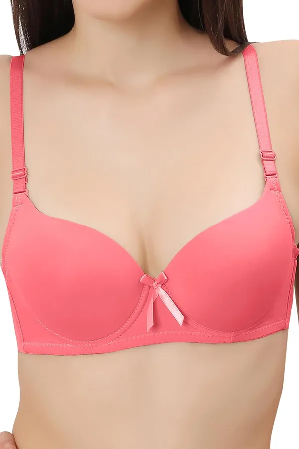 Pink_Multiway_Padded_Wired_Bra_Cotton_Elastane_Stretch_Medium_Coverage_Multiway_Styling_T-Shirt_Bra_With_Detachable_Straps_For_Women