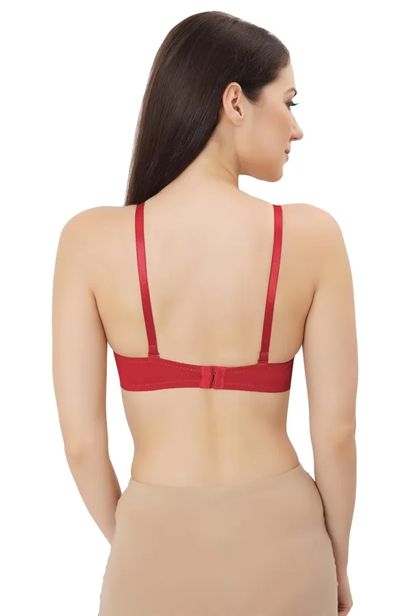 Red_Multiway_Padded_Wired_Bra_Cotton_Elastane_Stretch_Medium_Coverage_Multiway_Styling_T-Shirt_Bra_With_Detachable_Straps_For_Women