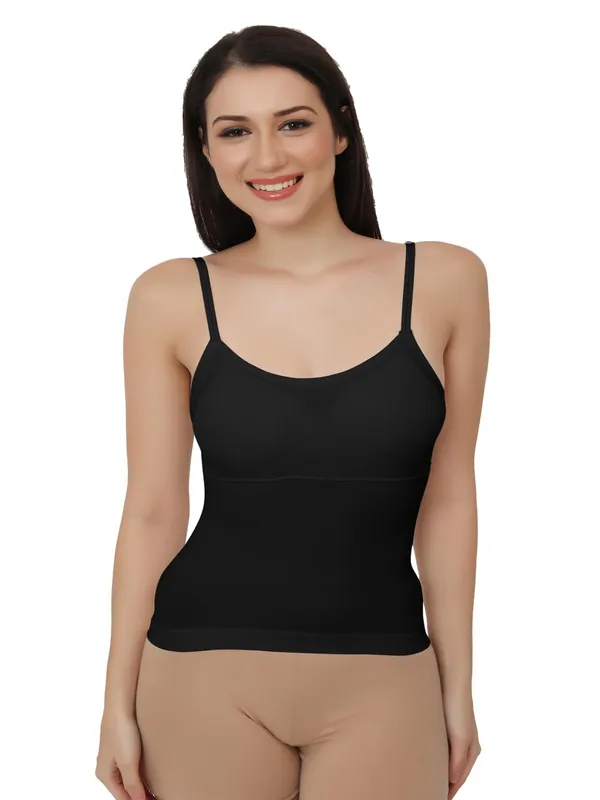 Black_Cotton_Stretch_Full-Length_Camisole_|_Versatile_Tank_Top_With_Removable_Pads_|_Lightly_Padded_For_Comfort_|_Wire_Free_|_All_Day_Comfort_For_Women
