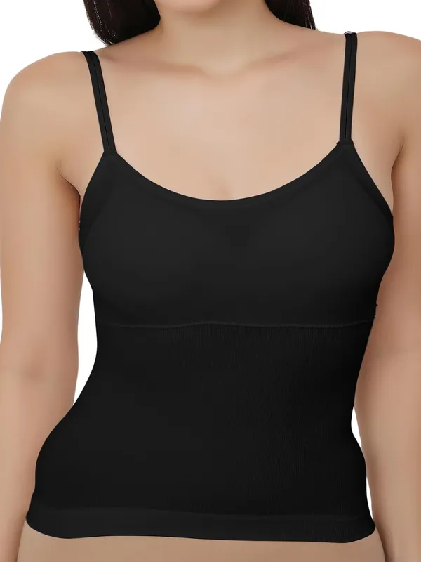 Black_Cotton_Stretch_Full-Length_Camisole_|_Versatile_Tank_Top_With_Removable_Pads_|_Lightly_Padded_For_Comfort_|_Wire_Free_|_All_Day_Comfort_For_Women