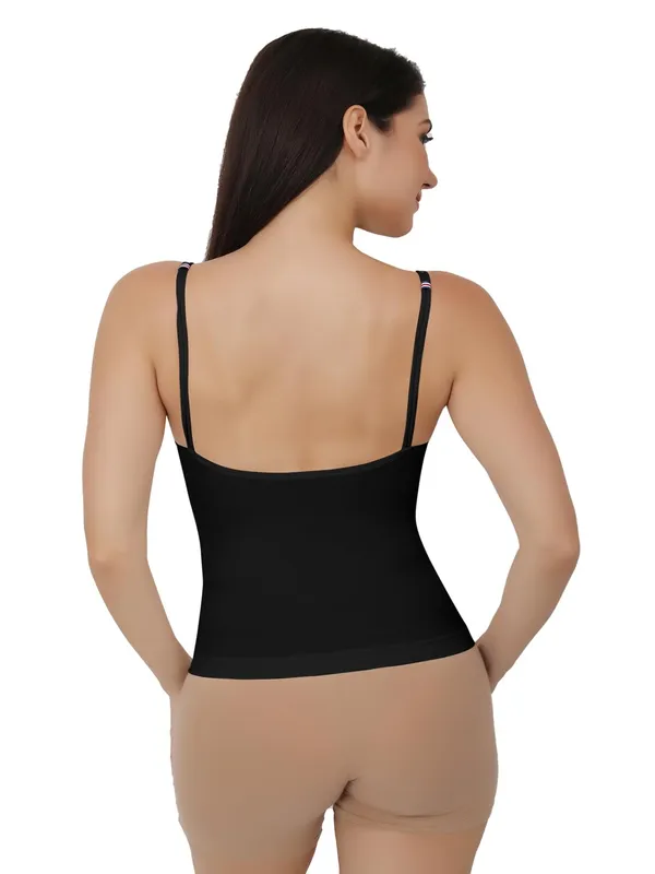 Black_Cotton_Stretch_Full-Length_Camisole_|_Versatile_Tank_Top_With_Removable_Pads_|_Lightly_Padded_For_Comfort_|_Wire_Free_|_All_Day_Comfort_For_Women