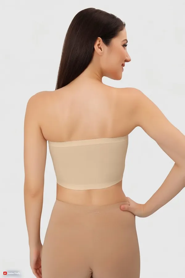 Beige_Ice_Silk_Seamless_Strapless_Padded_Tube_Bra_(Designed_&_Tested_In_Europe)_|_Non-Wired_Bandeau_Bra_For_Women