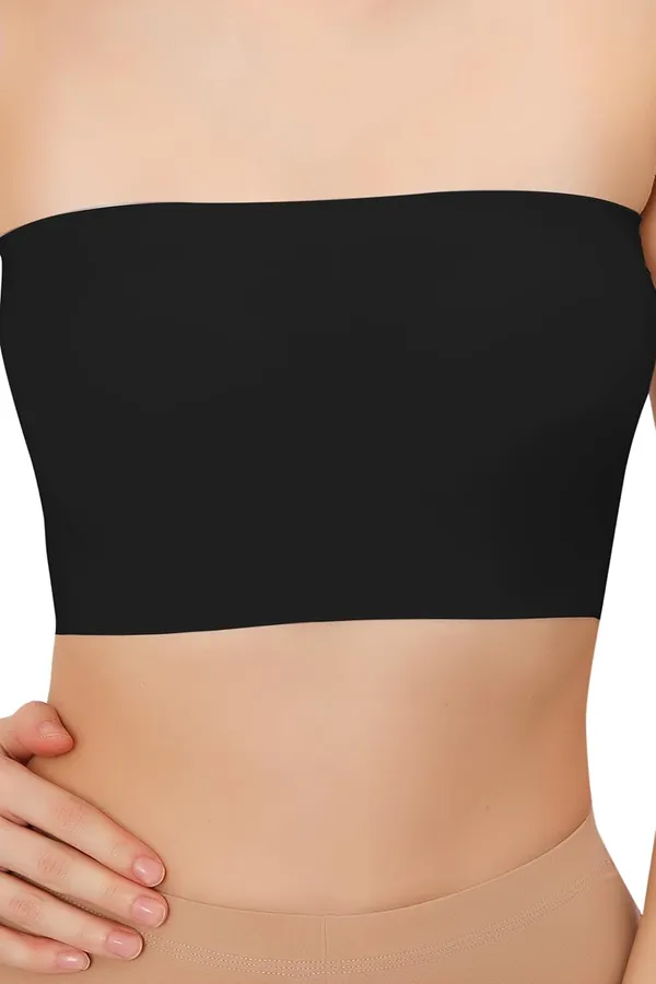 Black_Ice_Silk_Seamless_Strapless_Padded_Tube_Bra_(Designed_&_Tested_In_Europe)_|_Non-Wired_Bandeau_Bra__For_Women