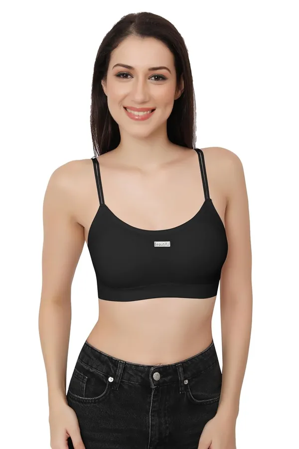 Black_T-Shirt_Sports_Bra_With_Removable_Padding_-_Full_Coverage,_Stretchable_Cotton_For_Women