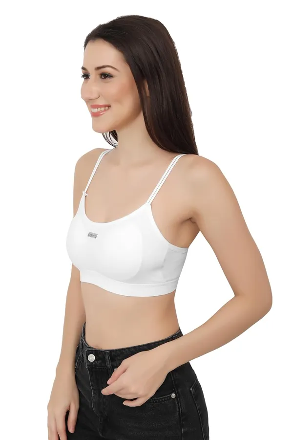 White_T-Shirt_Sports_Bra_With_Removable_Padding_-_Full_Coverage,_Stretchable_Cotton_For_Women
