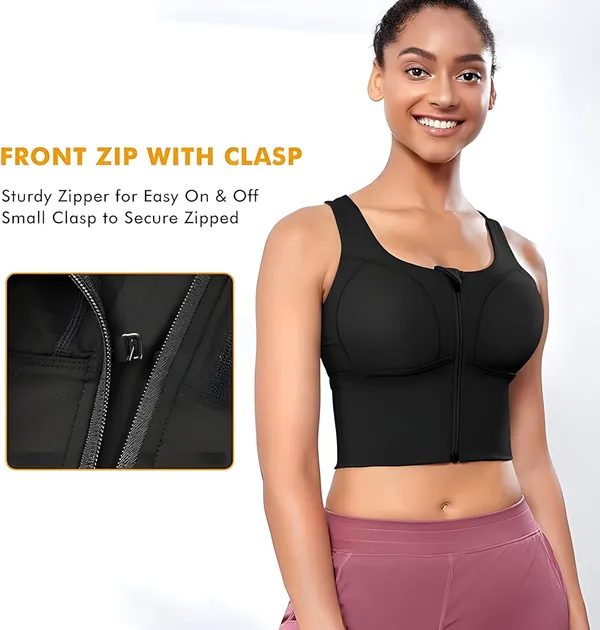 Black_Elite_Performance_Zip-Front_Sports_Bra_|_Longline,_Supportive_Workout_&_Yoga_Top_With_Enhanced_Comfort,_High_Intensity_Bra_For_Women
