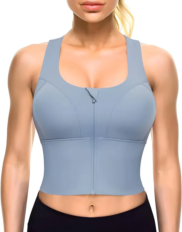 Grey_Elite_Performance_Zip-Front_Sports_Bra_|_Longline,_Supportive_Workout_&_Yoga_Top_With_Enhanced_Comfort,_High_Intensity_Bra_For_Women