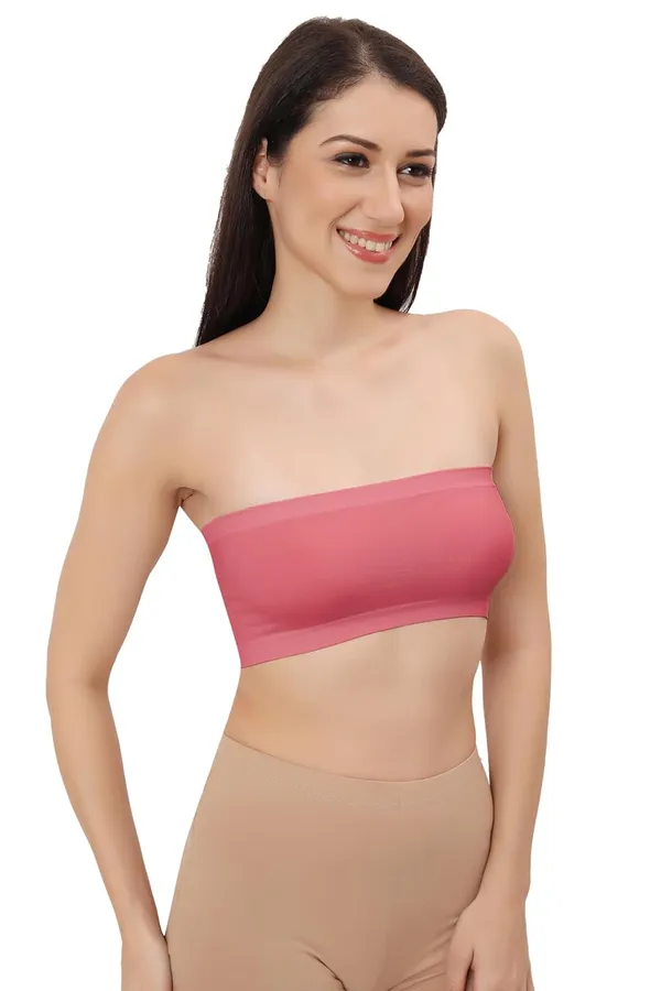 Ballet_Pink_Flexifit_Nylon_Spandex_Tube_Sports_Bra_-_Non-Padded,_Wire-Free_Comfort_&_Seamless_For_Women