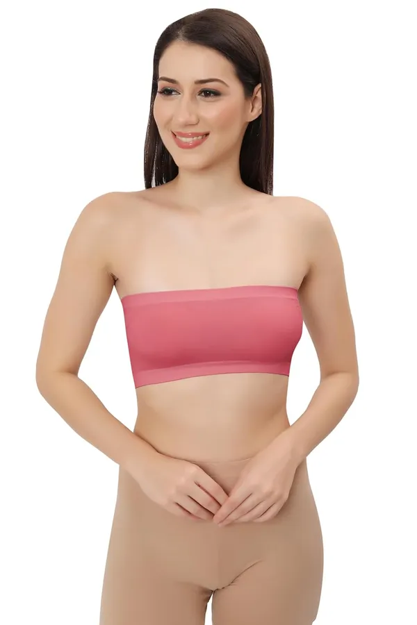 Ballet_Pink_Flexifit_Nylon_Spandex_Tube_Sports_Bra_-_Non-Padded,_Wire-Free_Comfort_&_Seamless_For_Women