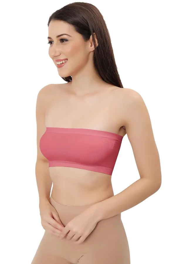Ballet_Pink_Flexifit_Nylon_Spandex_Tube_Sports_Bra_-_Non-Padded,_Wire-Free_Comfort_&_Seamless_For_Women
