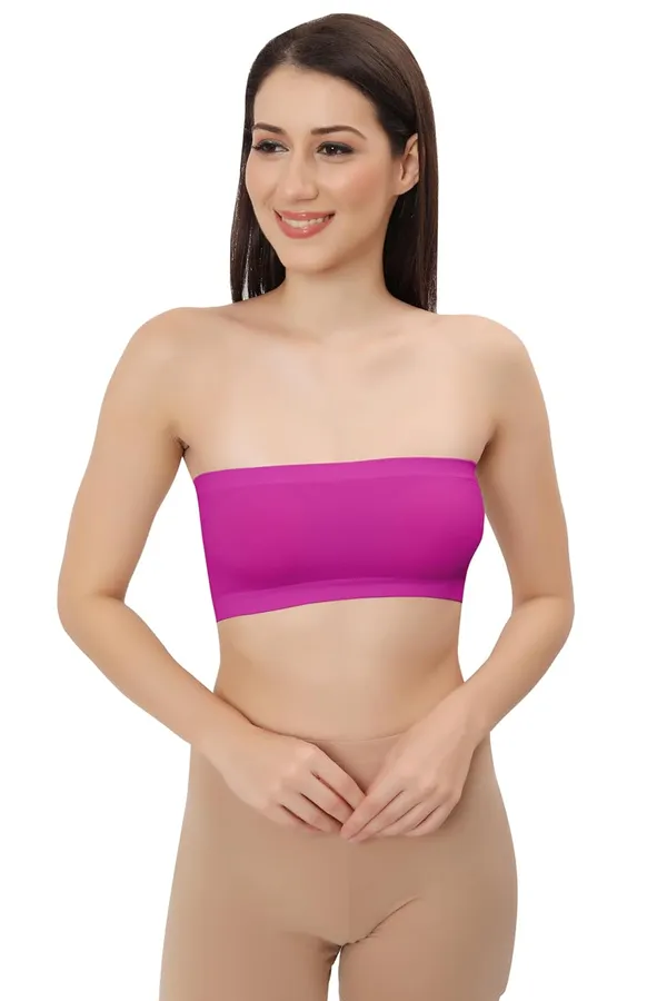 Fuschia_Fun_Flexifit_Nylon_Spandex_Tube_Sports_Bra_-_Non-Padded,_Wire-Free_Comfort_&_Seamless_For_Women