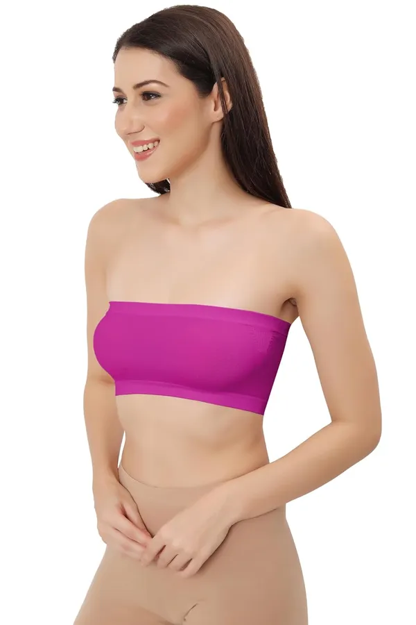 Fuschia_Fun_Flexifit_Nylon_Spandex_Tube_Sports_Bra_-_Non-Padded,_Wire-Free_Comfort_&_Seamless_For_Women