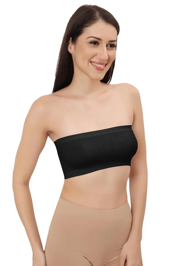 Black_Flexifit_Nylon_Spandex_Tube_Sports_Bra_-_Non-Padded,_Wire-Free_Comfort_&_Seamless_For_Women