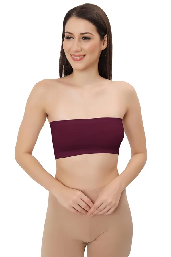 Wine_Whisper_Flexifit_Nylon_Spandex_Tube_Sports_Bra_-_Non-Padded,_Wire-Free_Comfort_&_Seamless_For_Women