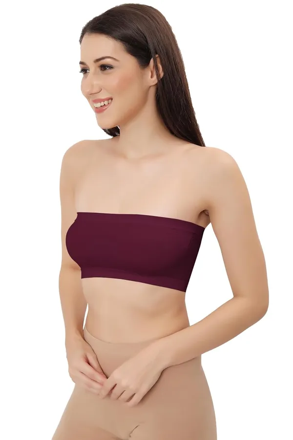 Wine_Whisper_Flexifit_Nylon_Spandex_Tube_Sports_Bra_-_Non-Padded,_Wire-Free_Comfort_&_Seamless_For_Women