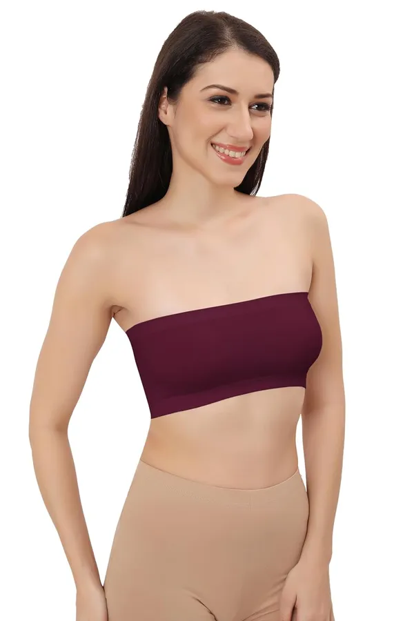 Wine_Whisper_Flexifit_Nylon_Spandex_Tube_Sports_Bra_-_Non-Padded,_Wire-Free_Comfort_&_Seamless_For_Women