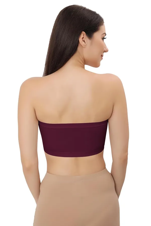 Wine_Whisper_Flexifit_Nylon_Spandex_Tube_Sports_Bra_-_Non-Padded,_Wire-Free_Comfort_&_Seamless_For_Women
