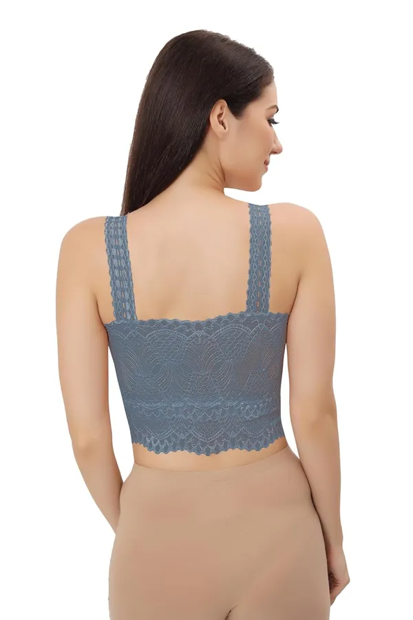 Blue_Lace_Cotton_Padded_Tube_Bra/Blouse_-_Versatile_&_Comfortable_Bust,_Ideal_Fashion_For_Women