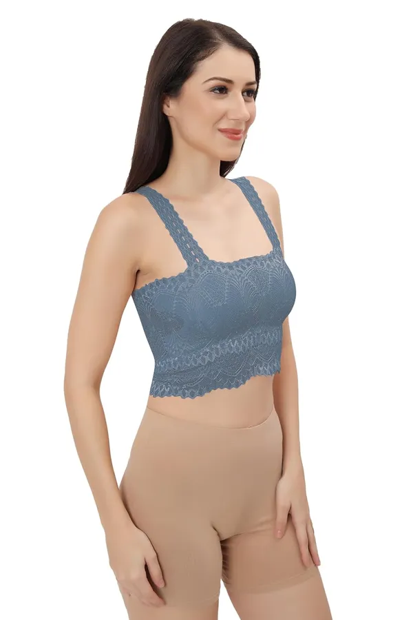 Blue_Lace_Cotton_Padded_Tube_Bra/Blouse_-_Versatile_&_Comfortable_Bust,_Ideal_Fashion_For_Women