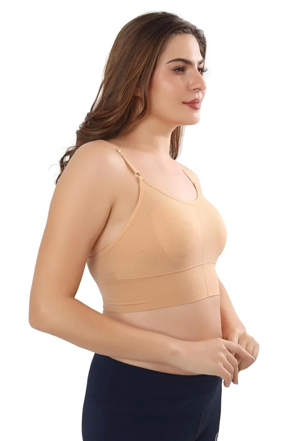 Beige_Cotton_Sports_Bra_For_Yoga,_Sports,_Gym_&_Workout_-_Breathable,_Supportive,_And_Stylish_Everyday_Wear_For_Women
