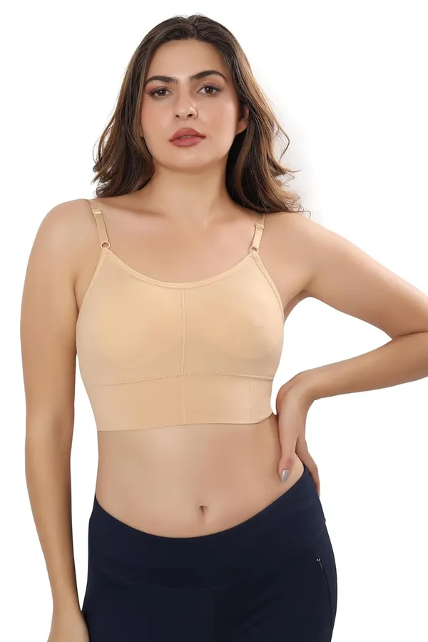 Beige_Cotton_Sports_Bra_For_Yoga,_Sports,_Gym_&_Workout_-_Breathable,_Supportive,_And_Stylish_Everyday_Wear_For_Women